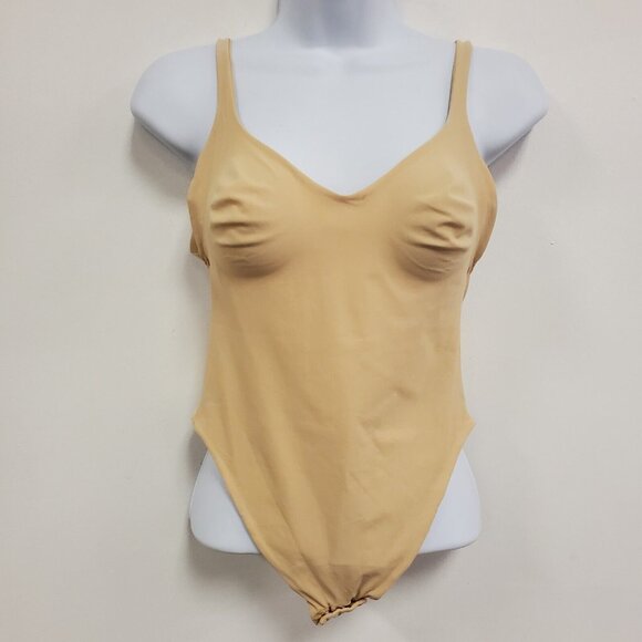 La Perla Other - La Perla Womens Open Back Thong Bodysuit Size 34 Tan Shapewear Stretch Neutral